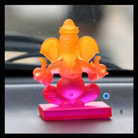 Double Sided Crystal Ganesha Showpiece